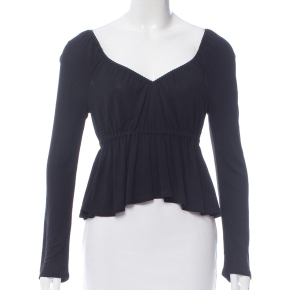 Dolce & Gabbana Tops - Dolce and Gabbana long sleeve V-neck top.